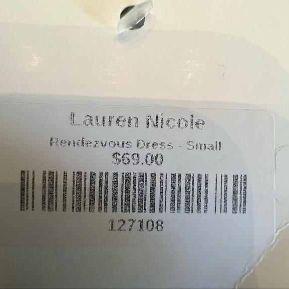 Mable Women’s Rendezvous Shag Dress Size Small Black Backless Spaghetti Straps - Picture 8 of 10